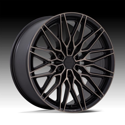 Niche Calabria 6 NC278MT Machined Black Dark Tint Custom Wheels 1